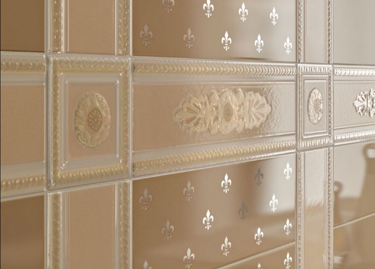 На фотографии пример использования плитки из коллекции Lirica фабрики Vallelunga & Co. в дизайне интерьера.