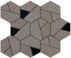 Мозаика /Керамогранит AN69 Boost Smoke Mosaico Hex Black
