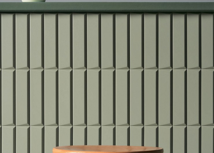 На фотографии пример использования плитки из коллекции BISCUIT фабрики 41zero42 в дизайне интерьера.