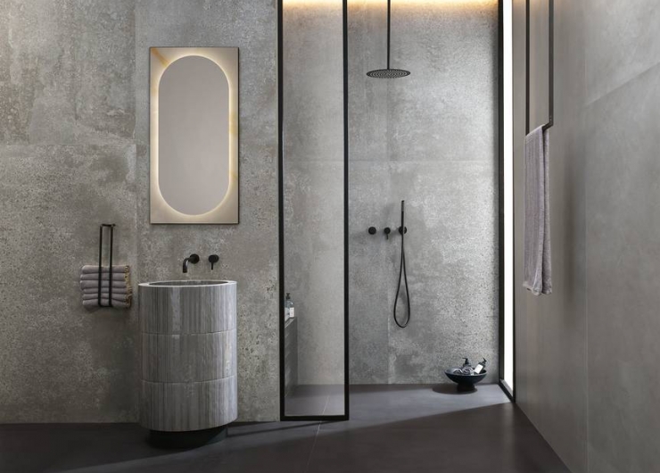 На фотографии пример использования плитки из коллекции COLOR MOOD фабрики FAP CERAMICHE в дизайне интерьера.