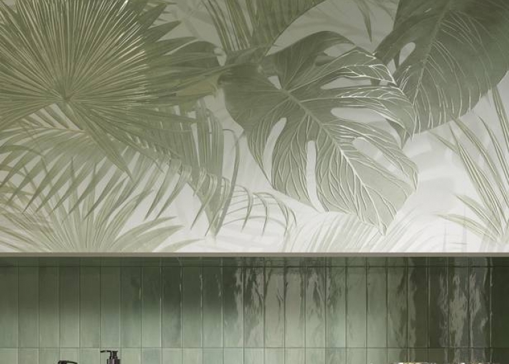 На фотографии пример использования плитки из коллекции COLOR MOOD фабрики FAP CERAMICHE в дизайне интерьера.
