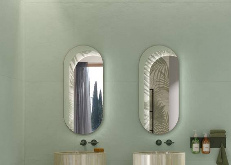 На фотографии пример использования плитки из коллекции COLOR MOOD фабрики FAP CERAMICHE в дизайне интерьера.