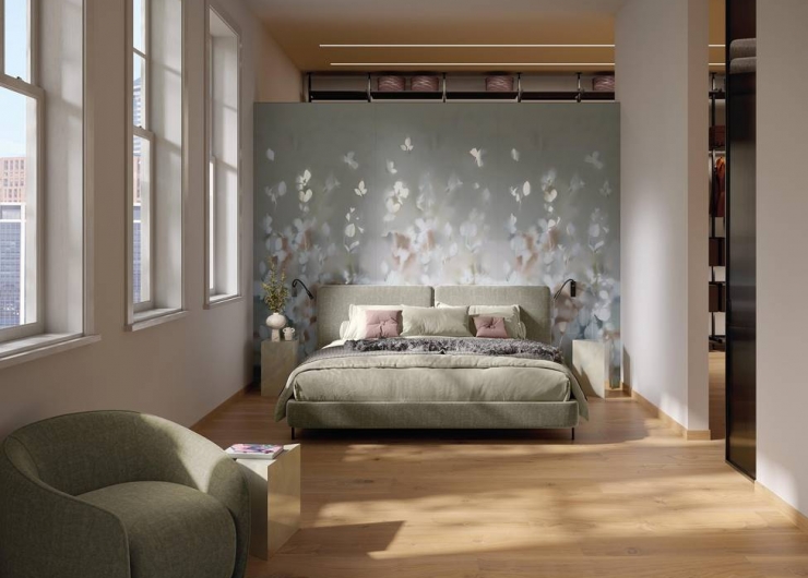 На фотографии пример использования плитки из коллекции COLOR MOOD фабрики FAP CERAMICHE в дизайне интерьера.