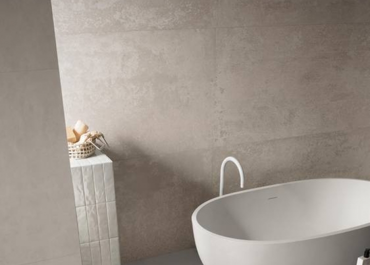 На фотографии пример использования плитки из коллекции COLOR MOOD фабрики FAP CERAMICHE в дизайне интерьера.
