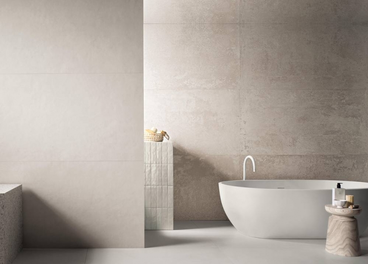 На фотографии пример использования плитки из коллекции COLOR MOOD фабрики FAP CERAMICHE в дизайне интерьера.