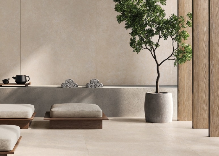 На фотографии пример использования плитки из коллекции Cement Vibes фабрики Piemme Ceramiche в дизайне интерьера.