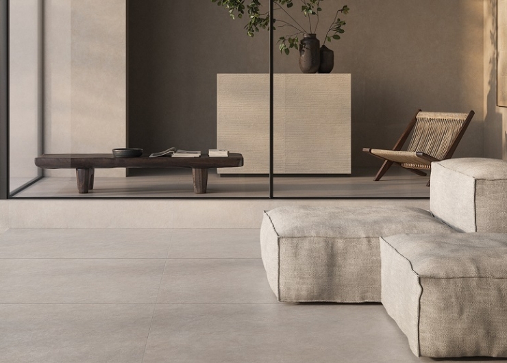 На фотографии пример использования плитки из коллекции Cement Vibes фабрики Piemme Ceramiche в дизайне интерьера.