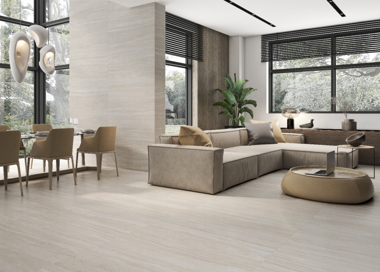 На фотографии пример использования плитки из коллекции Grove фабрики Jano Tiles в дизайне интерьера.