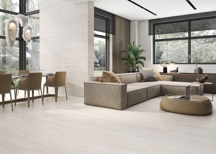 На фотографии пример использования плитки из коллекции Grove фабрики Jano Tiles в дизайне интерьера.