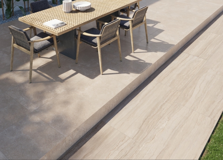 На фотографии пример использования плитки из коллекции Grove фабрики Jano Tiles в дизайне интерьера.