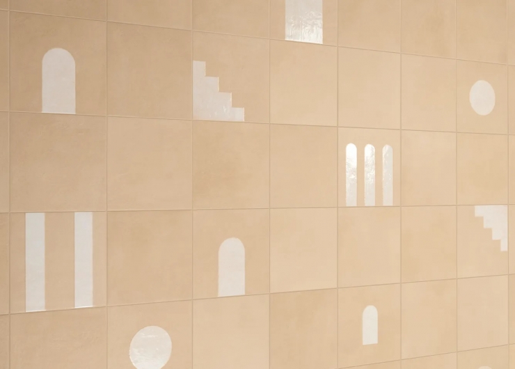 На фотографии пример использования плитки из коллекции COTTOMILANO фабрики Keope в дизайне интерьера.