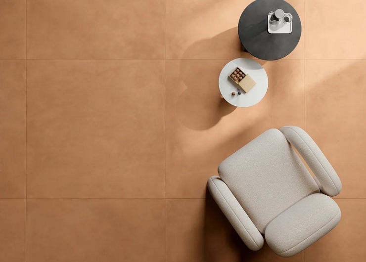 На фотографии пример использования плитки из коллекции COTTOMILANO фабрики Keope в дизайне интерьера.