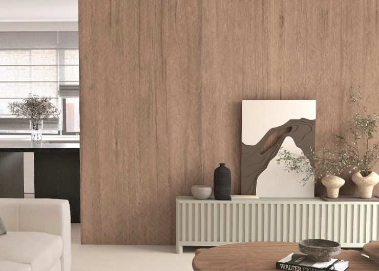 На фотографии пример использования плитки из коллекции Kumi фабрики Benadresa в дизайне интерьера.