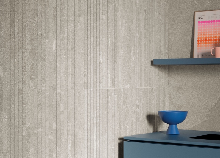 На фотографии пример использования плитки из коллекции Ardesia фабрики Impronta в дизайне интерьера.