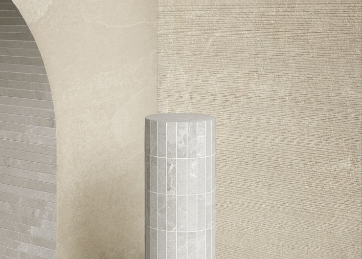 На фотографии пример использования плитки из коллекции Ardesia фабрики Impronta в дизайне интерьера.