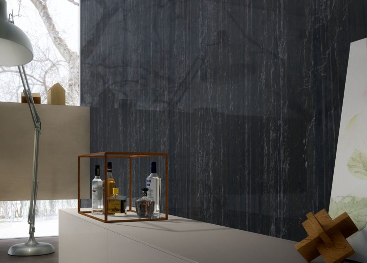 На фотографии пример использования плитки из коллекции Marmi фабрики Ariostea в дизайне интерьера.