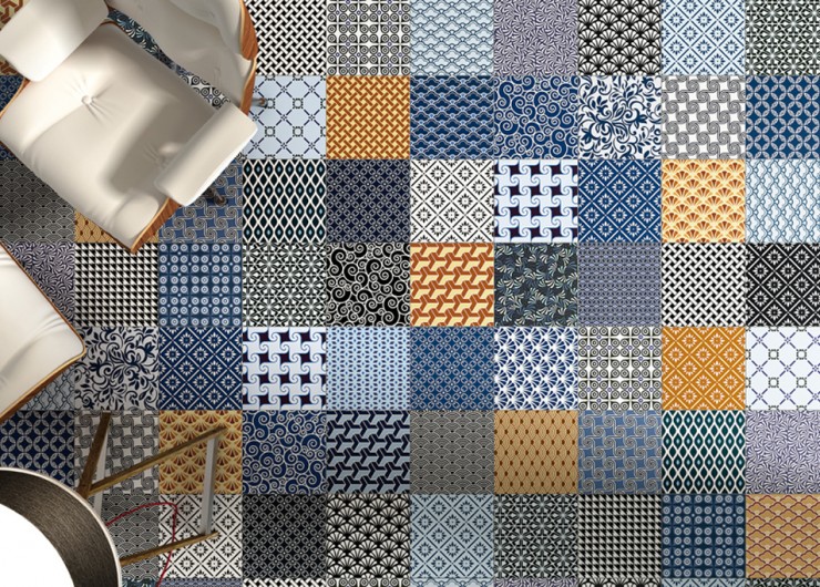 На фотографии пример использования плитки из коллекции Moving фабрики Aparici в дизайне интерьера.