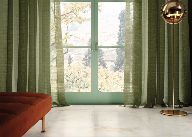 На фотографии пример использования плитки из коллекции Majestic фабрики Valentino в дизайне интерьера.