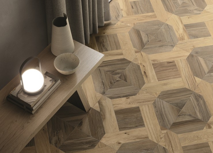 На фотографии пример использования плитки из коллекции Nordik Wood фабрики Flaviker в дизайне интерьера.